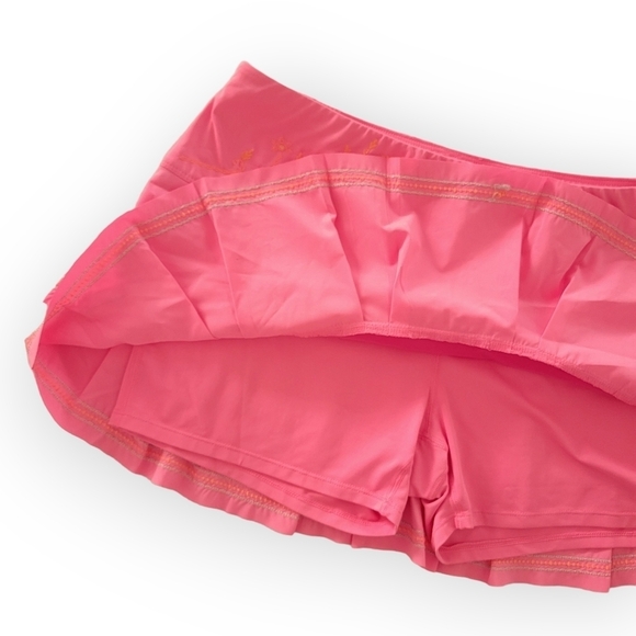 Lucky In Love Pleated Ruffle Skirt Matching Tank Top Barbie Pink Embroidered. - Picture 13 of 16